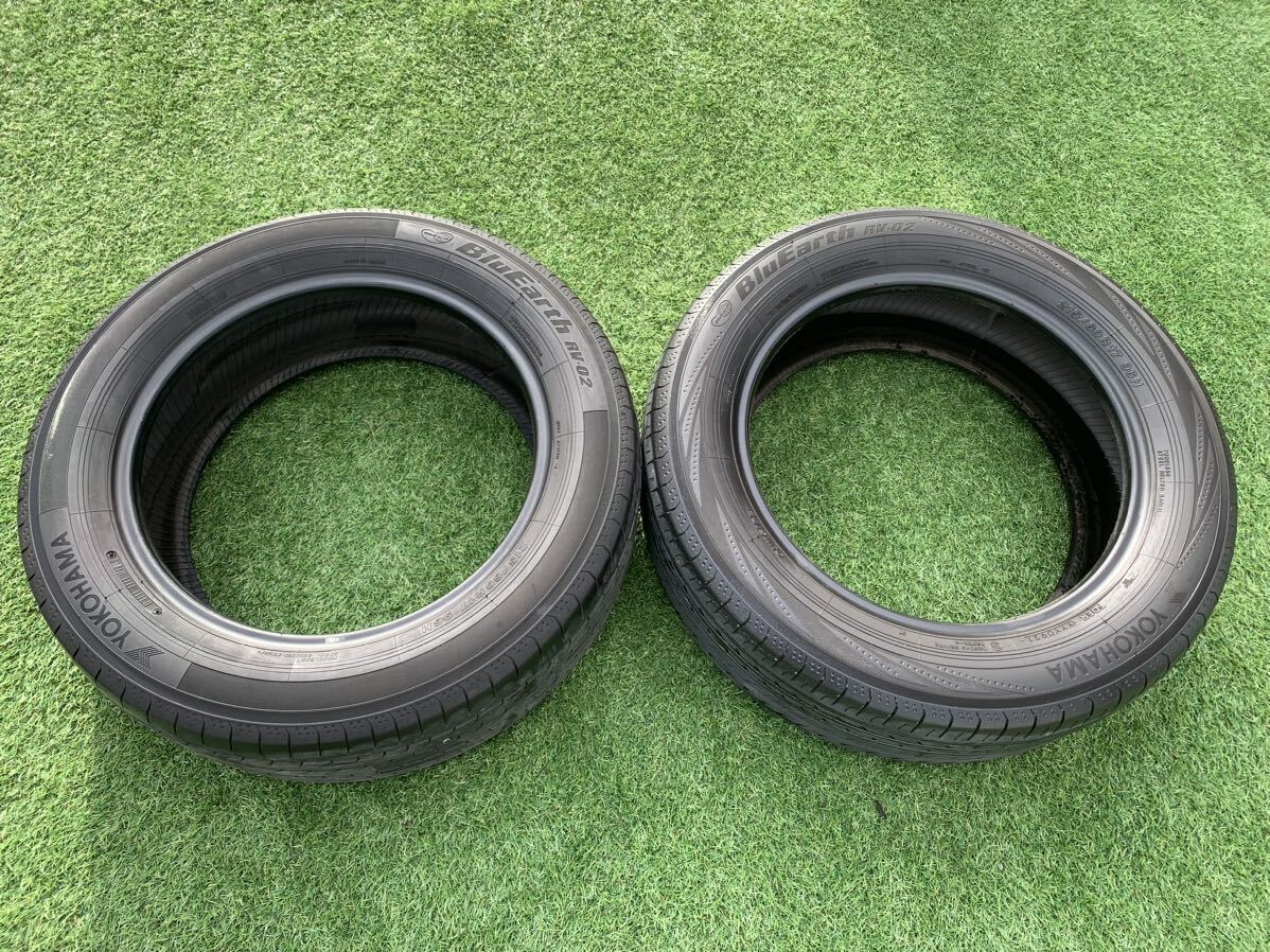ヨコハマ ブルーアース 国産 215/60R17 RV-02 2021年製 2本セット 中古 山残りあり拍卖