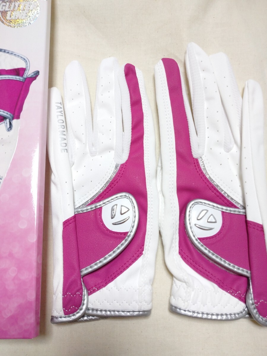 グリッター 18cm ピンク テーラーメイド 両手 ペア グローブ レディース拍卖