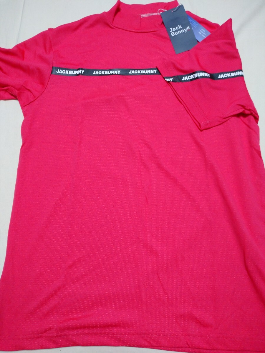 4 サイズ M ピンク ゴルフウェア モックネック 半袖 ジャックバニー 新品拍卖