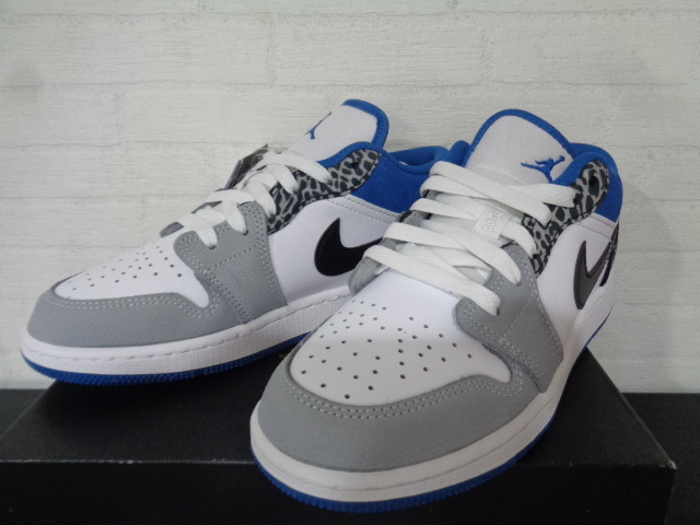 即決 新品未使用 23㎝ Nike GS Air Jordan 1 Low True Blue DQ2514-140 ジョーダン1 グレード スクール 小学生 小さな足の方用拍卖