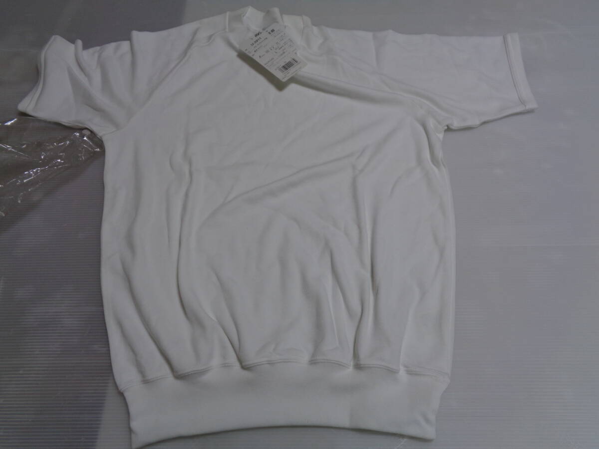 L 白 U-3211 jelenk ジェレンク 半袖 Tシャツ 体操着 体操服 昭和レトロ 未使用カビシミ汚れ! 検 アシックス拍卖
