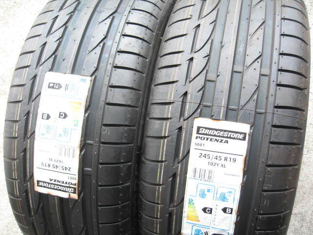 ☆新品激安☆ブリヂストン ポテンザS001 MOE 245/45R19 2本拍卖