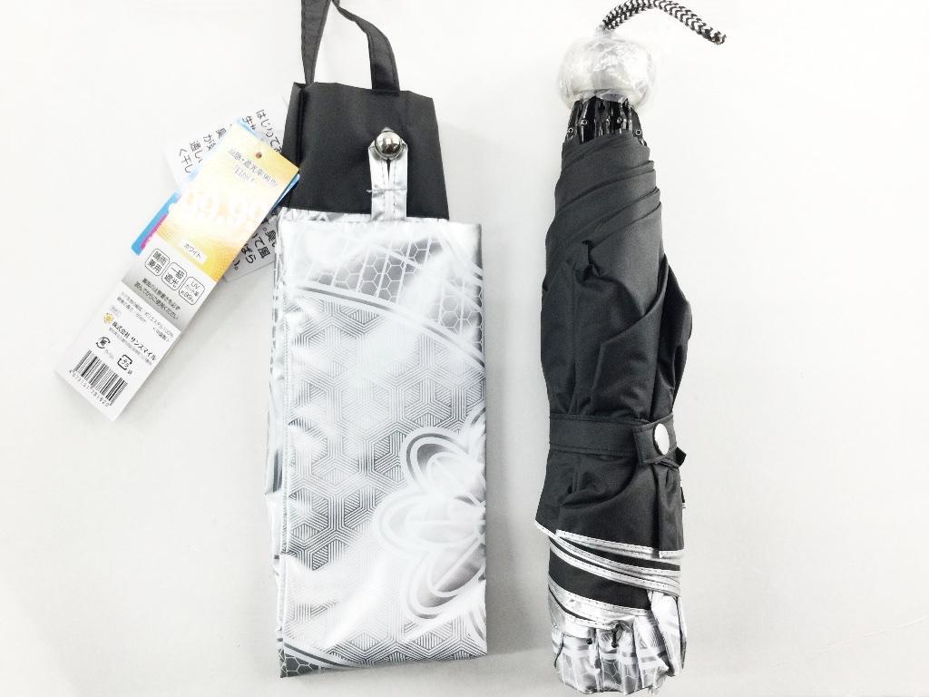 晴雨兼用日傘 日かげ 涼感 遮光率99.99% 2通りの収納 ホワイト拍卖