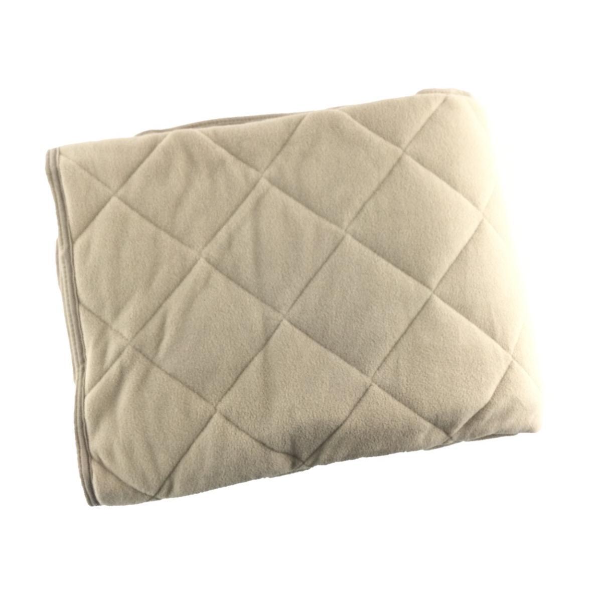 パッドシーツ マイクロフリース シングル 幅100x205cm オークベージュ 冬拍卖