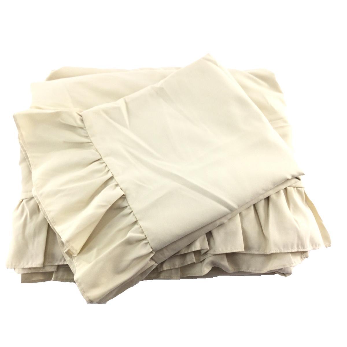 寝具カバー 3点セット 大人可愛い フリル付き マットレス 敷布団兼用 セミダブル ラテミルク拍卖