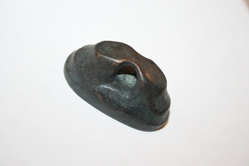 現代製銅地柄頭 肥後形! 質実剛健な無紋! B-1拍卖