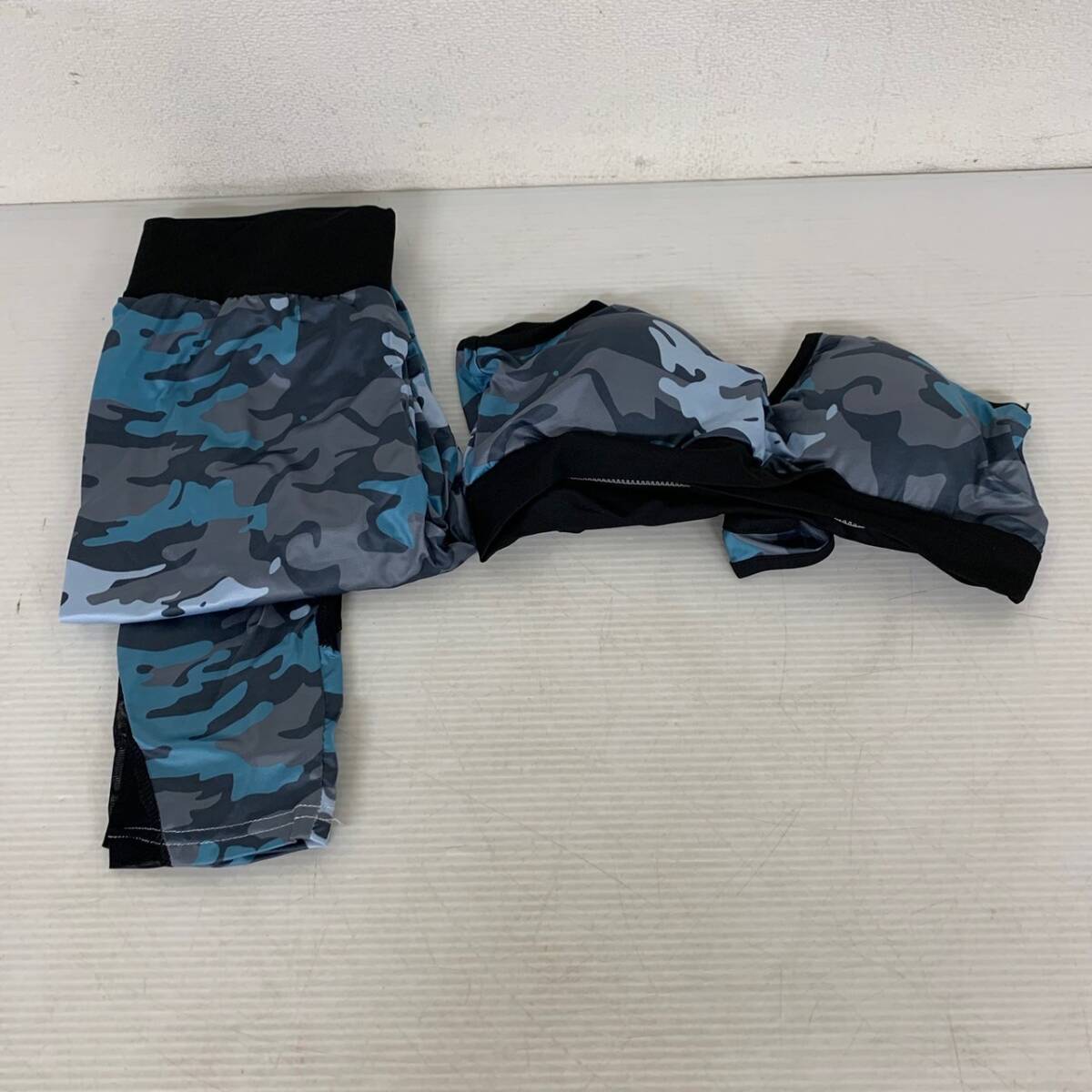 【未使用品】 2pcs カラーブロック ヨガワークアウトセット クリスクロススポーツブラ Sサイズ S0134 ST1-522-2980拍卖