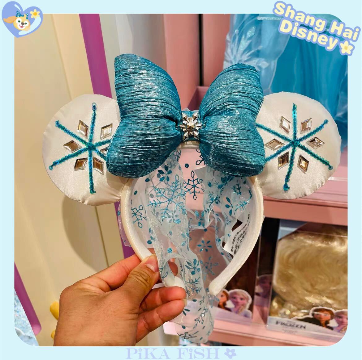 【現地購入☆正規品】エルサ アナ雪 カチューシャ 上海ディズニー拍卖