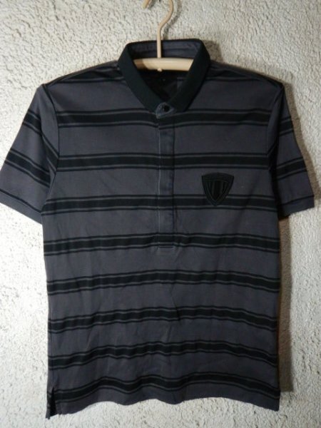 n9062 23区 HOMME オム 半袖 ボーダー デザイン ポロシャツ 人気 送料格安拍卖