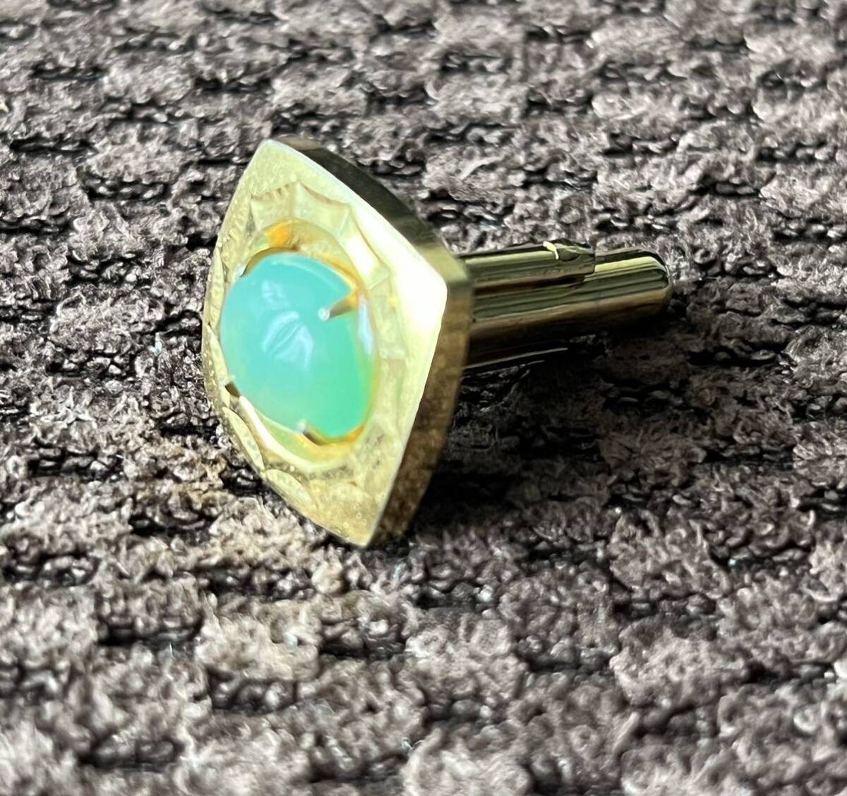 カフス ヴィンテージ 昭和レトロ アクセサリー エメラルド?拍卖