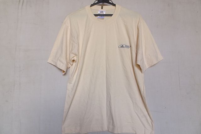 adidas/アディダス/半袖Tシャツ/左胸ロゴししゅう/袖下切替/シンプル/ペールオレンジ/Lサイズ(6/5R)拍卖