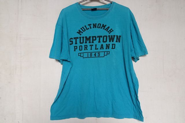 LA-FIORI/ラフィオリ/半袖Tシャツ/フロント文字ロゴプリント/エメラルドグリーン/青緑/3Lサイズ/大きいサイズ(6/28R)拍卖