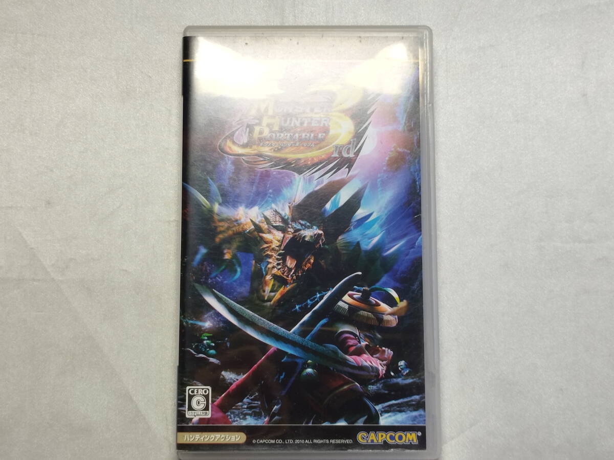 中古品/欠品有り PSPソフト モンスターハンターポータブル 3rd 説明書欠品拍卖