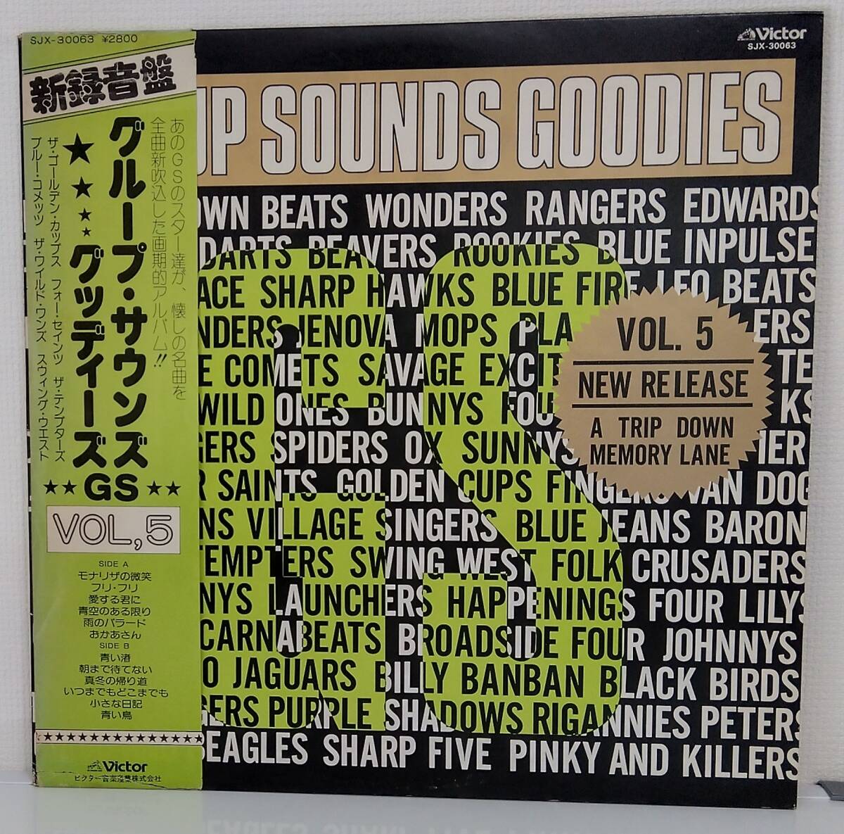 LP(帯付.SJX-30063.'81年盤.オムニバス.ザ・テンプターズ.ブルーコメッツ他)グループ・サウンズ☆グッディーズvol5【同梱6枚まで】060610拍卖