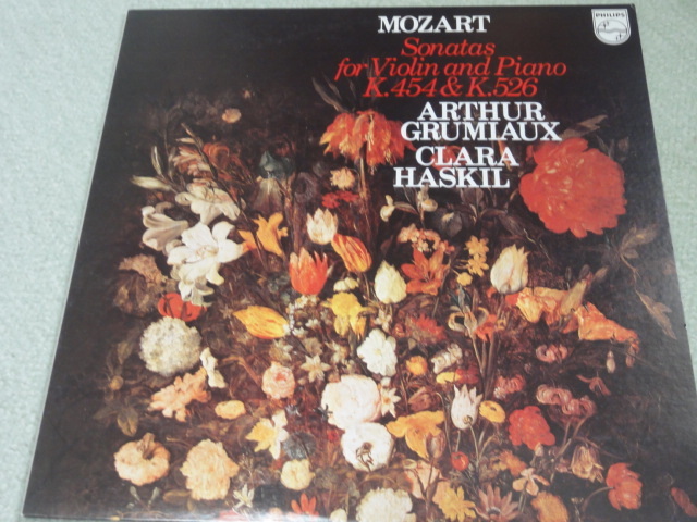モーツアルト ヴァイオリンソナタK454、K526 モノ録音 グルミュオー ハスキル 日フィリップス 美品拍卖