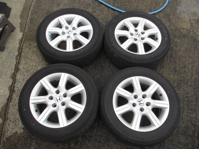 ホンダ純正16インチアルミホイル 4本 16×6JJ OFF50 PCD114.3 5穴 ステップワゴン 205/60R16拍卖