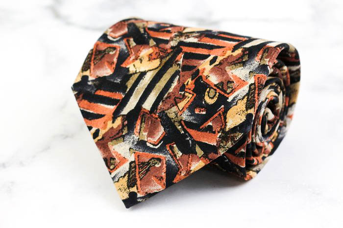 ジャンマルコベンチューリ ブランド ネクタイ ワイドタイ 総柄 シルク イタリア生地 PO メンズ ブラック Gian Marco Venturi拍卖