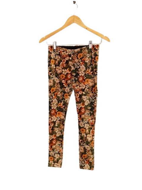 ap0558 ○送料無料 新品 (新古品) ZARA Girls ザラ ガールズ コーデュロイ パンツ サイズ164cm グリーン スキニー 花柄 ウエストゴム拍卖