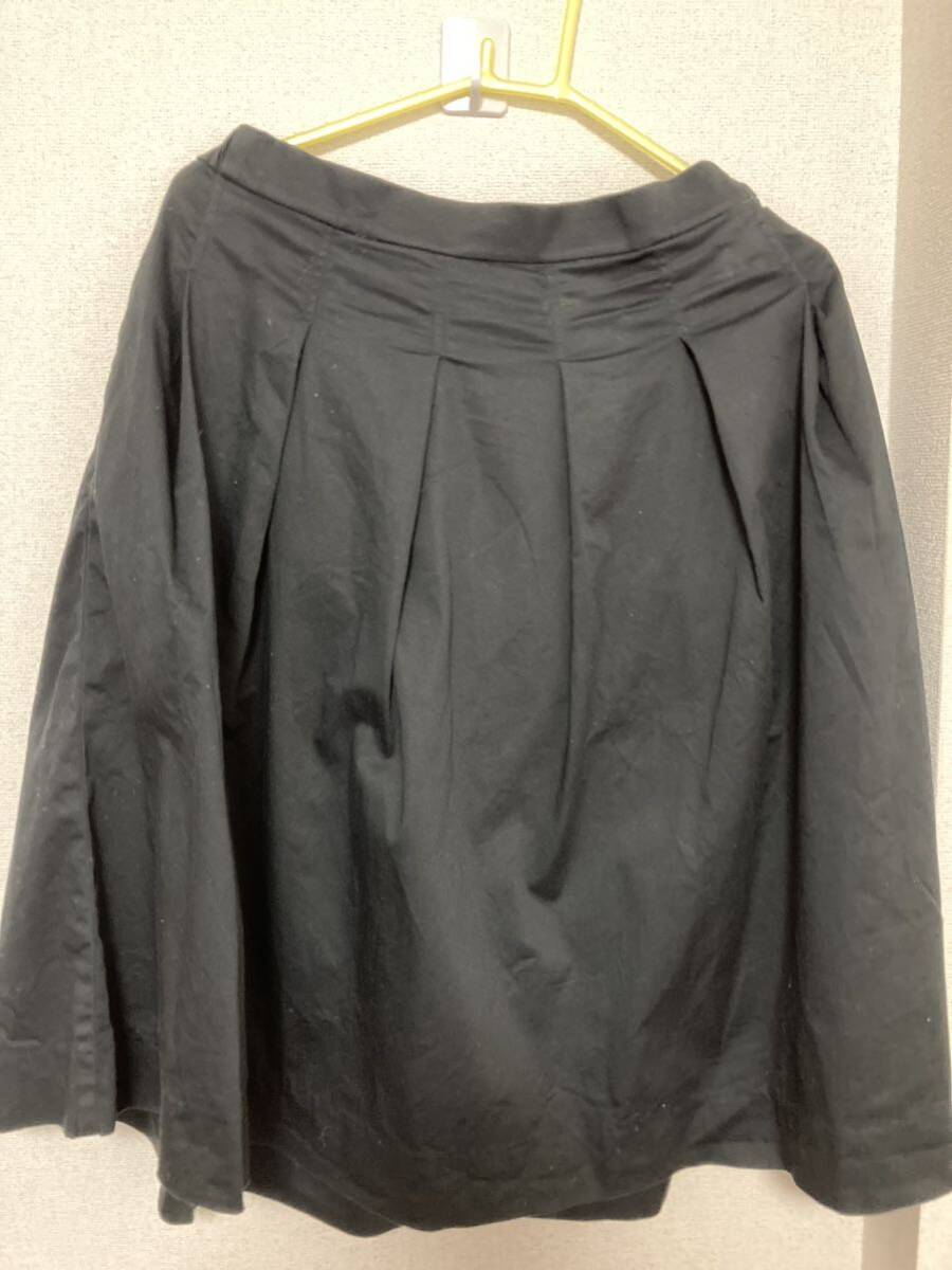 ユニクロ UNIQLO レディース プリーツ スカート Lサイズ ブラック拍卖