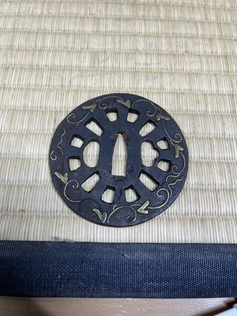 刀装具 鍔 刀鍔 透かし鍔 平安鍔 蔦図拍卖