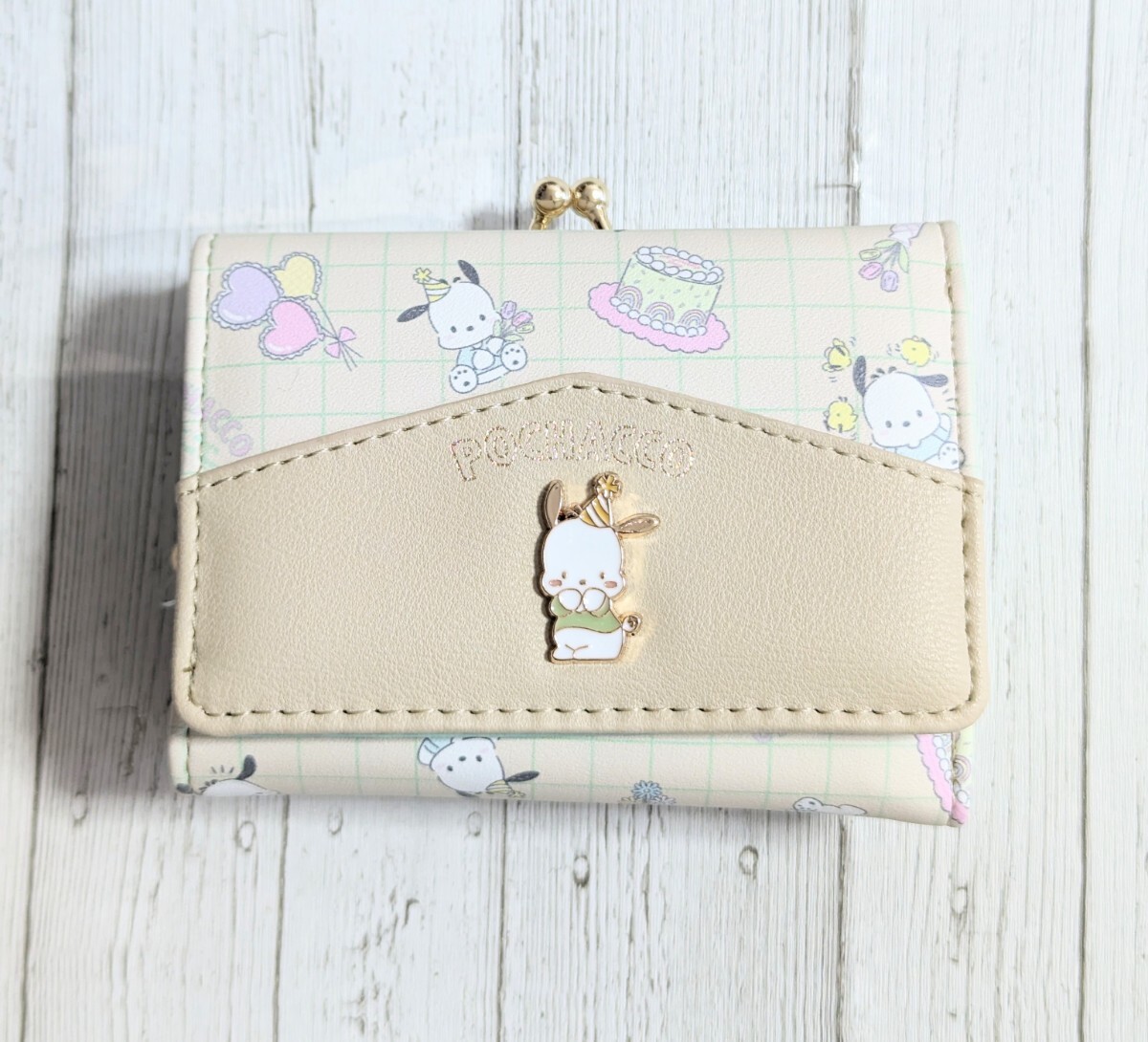 ポチャッコ ミニ財布 財布 POC4-2 ベージュ かわいい ギフト プレゼント サンリオ拍卖