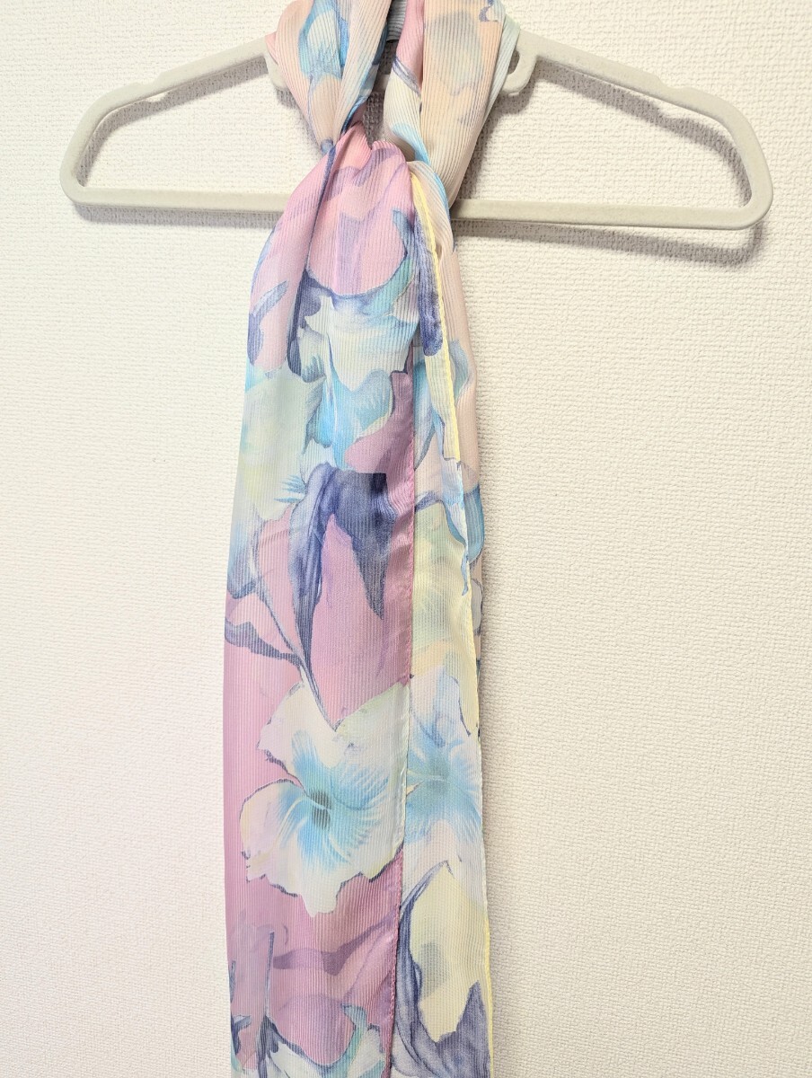 新品 ムーンバット ストール スカーフ レディース UV 春夏 大判 マフラー 花柄拍卖