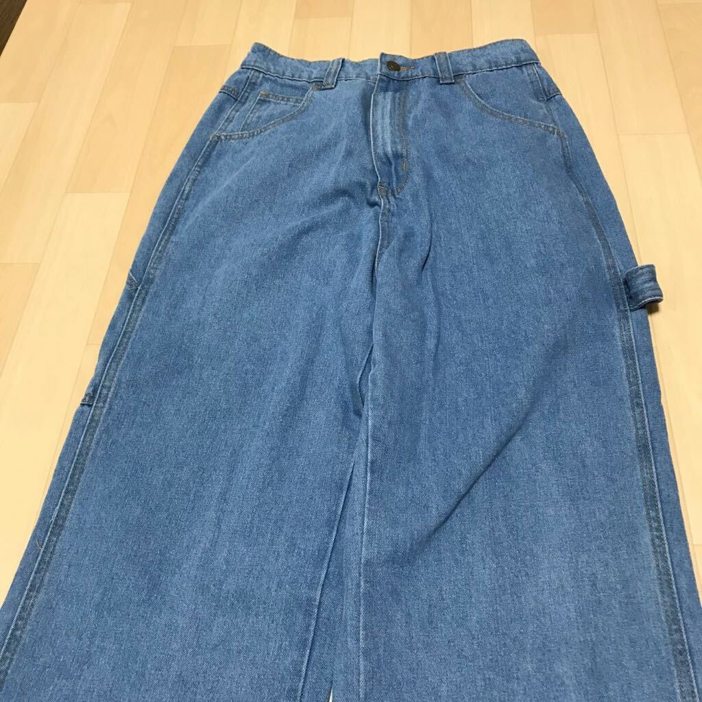 「Java」 デニムパンツ gパン ワイドパンツ レディース ボトムス ズボン 長ズボン Lサイズ メンズにも  a29拍卖