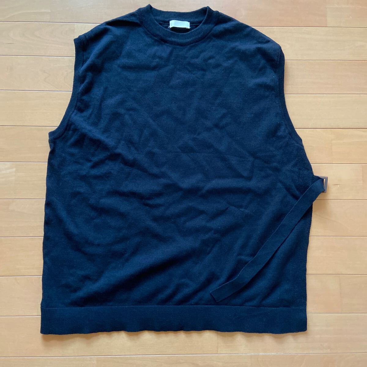 earth misuc&ecology☆コットン ニットベスト♪レディースF☆美品拍卖