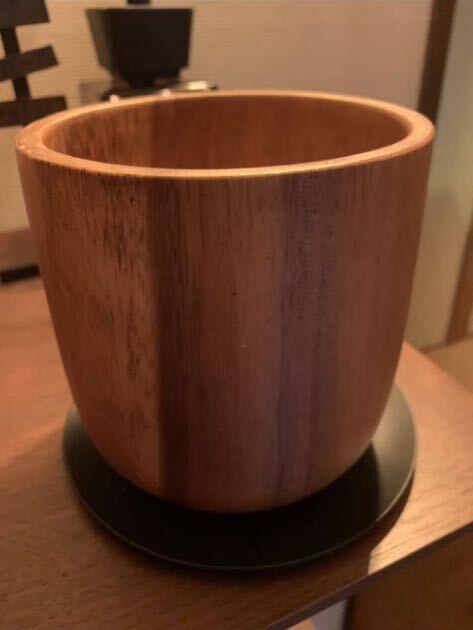 植木鉢 おしゃれ 無垢材のウッドポット 4号 12cm 鉢底穴有り 受け皿付き 天然木 ウッド アカシア モダン インテリア 2拍卖