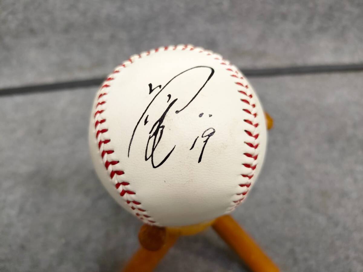読売ジャイアンツ 19 上原浩治 サインボール レプリカ プリント拍卖