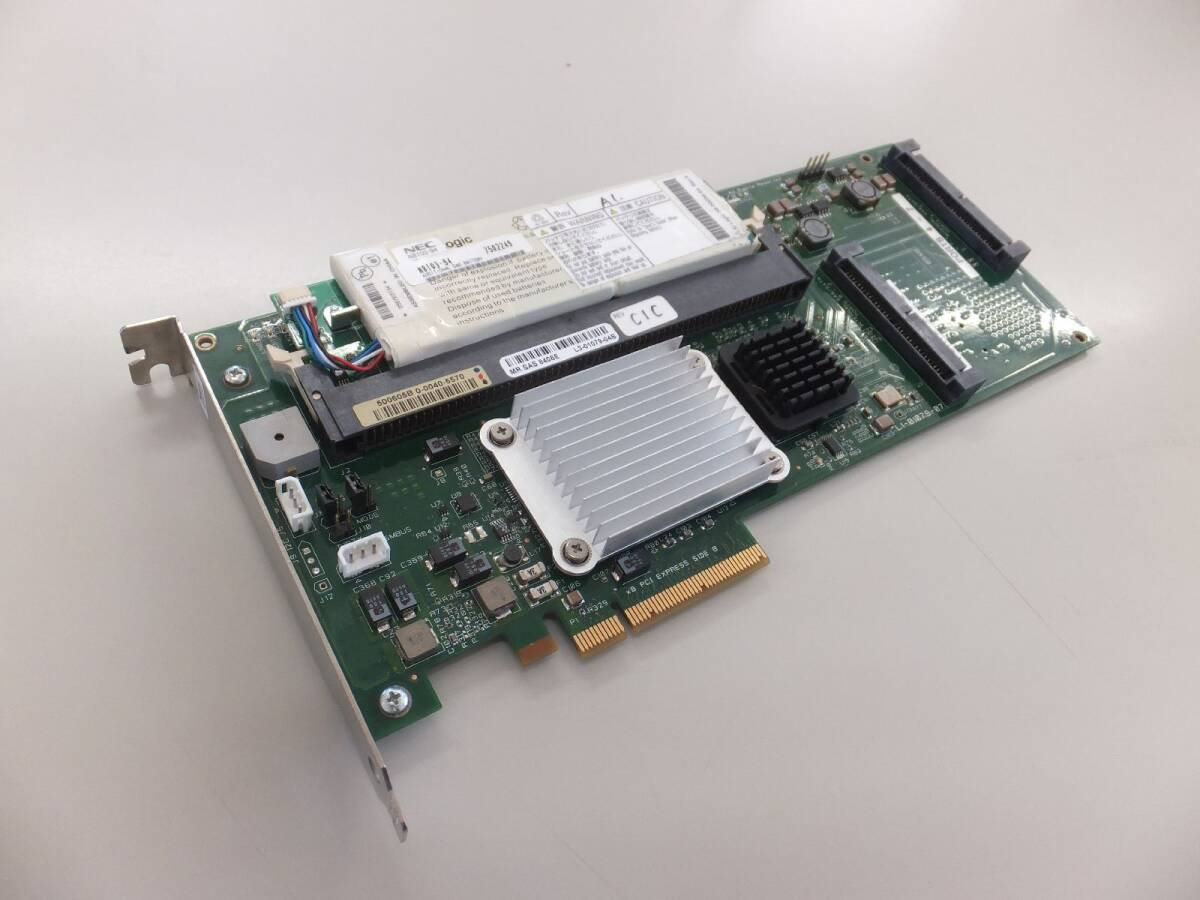 LSI MegaRAID SAS 8408E RAID ADAPTER Raid 0,1,5,10,50対応 BBU付 動作画面有拍卖