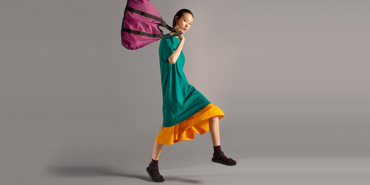 【新品・M・イエロー】ユニクロ×ルメール Uniqlo U ユニクロユー ミディスカート 美しいドレープ感 肌触りが良い ウエストゴム 黄色拍卖