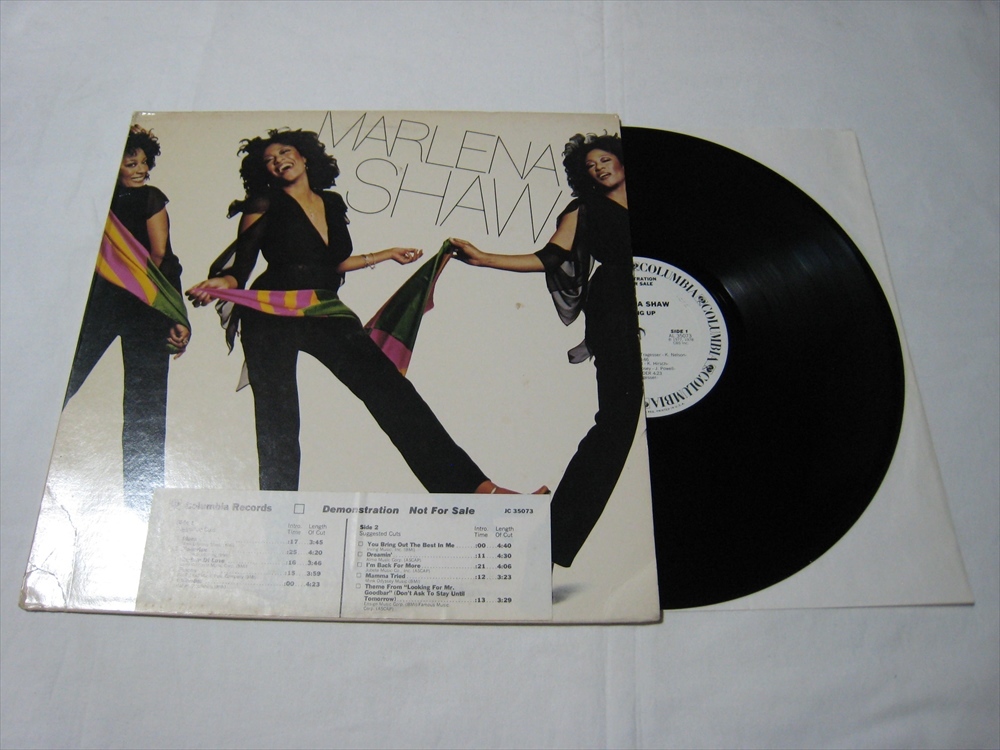 【LP】 MARLENA SHAW / ●白プロモ● ACTING UP US盤 マリーナ・ショウ アクティング・アップ拍卖