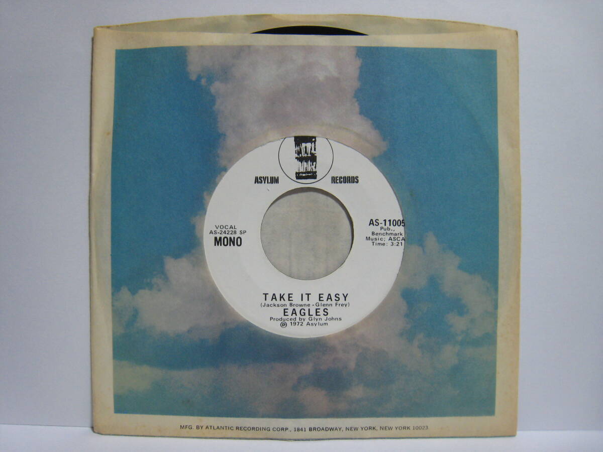 【7”】 EAGLES / ●白プロモ MONO/STEREO● TAKE IT EASY US盤 イーグルス テイク・イット・イージー拍卖