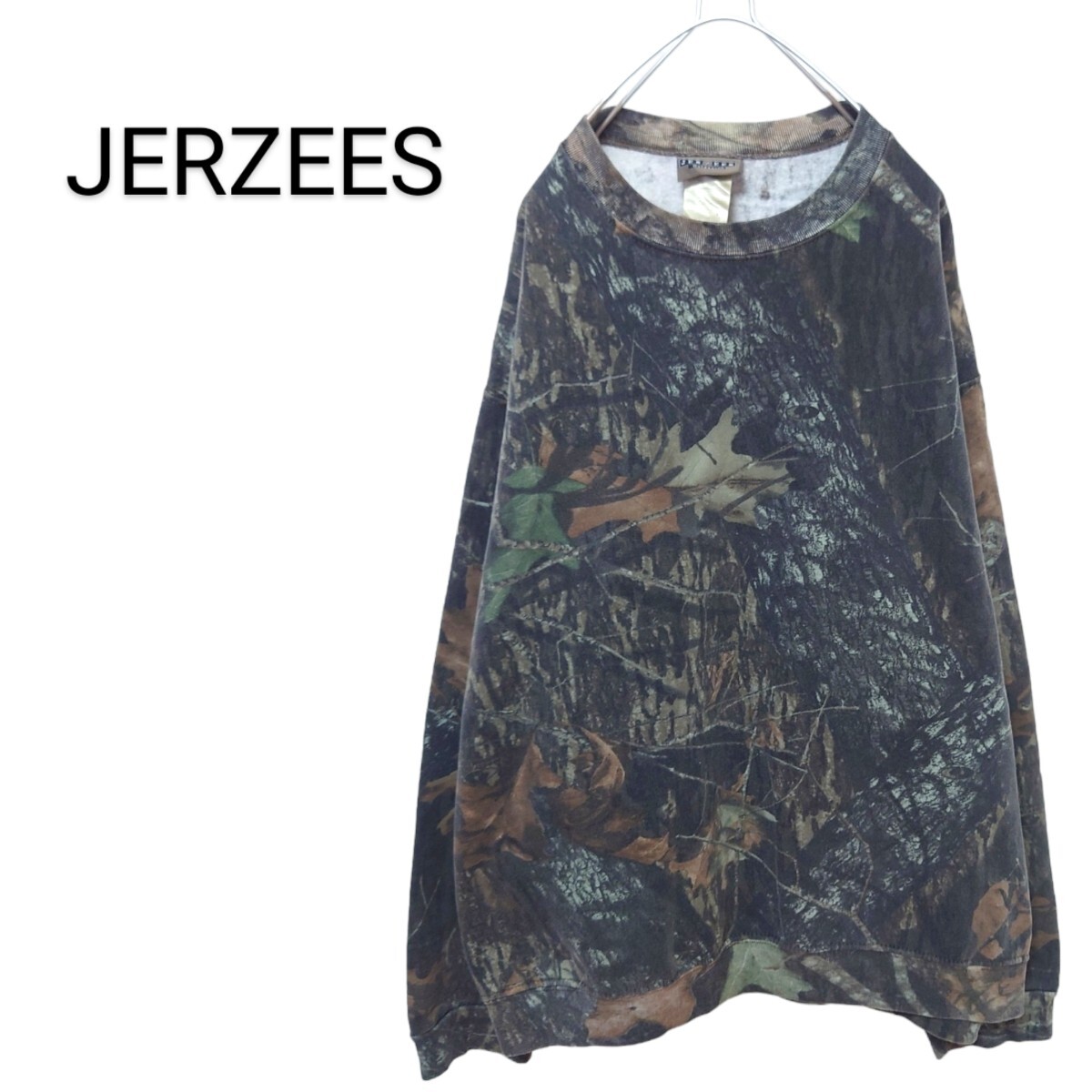 【JERZEES】USA製 リアルツリーカモ クルーネックスウェット A2024拍卖