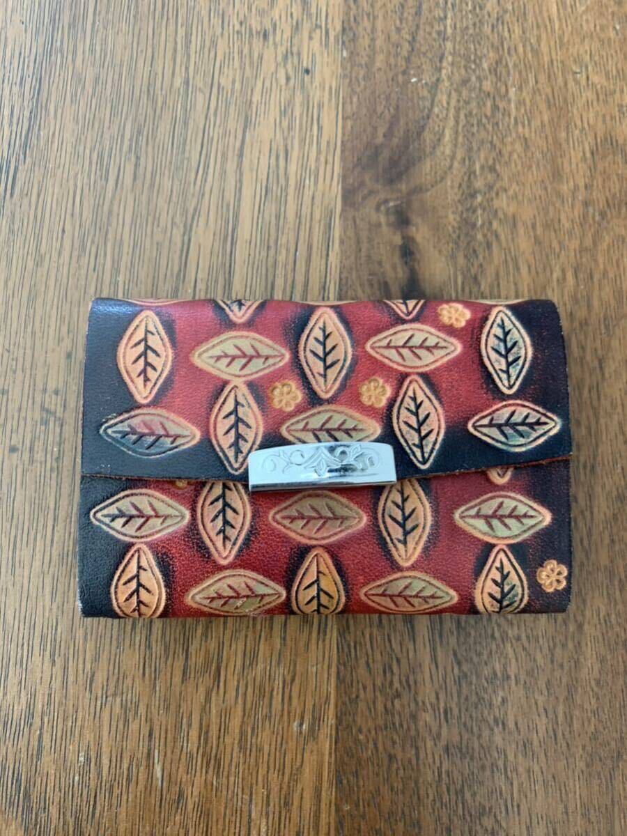 【レア】ヴィンテージ レザー コインキャッチャー 昭和 コインケース 本革 小ぶり 小銭 レトロ拍卖