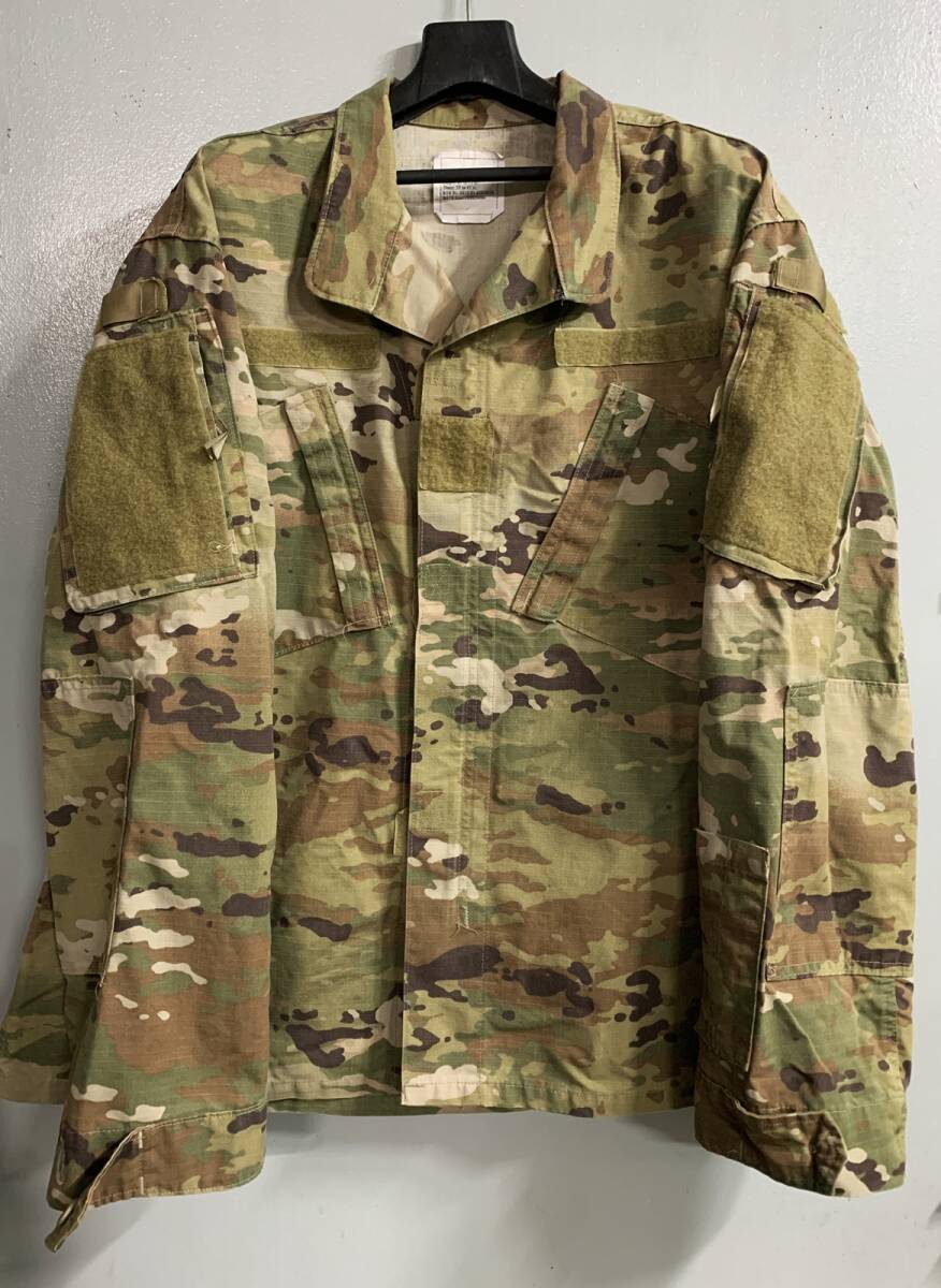 #2.米軍 官給品実物 OCP ジャケット マルチカム M-R ミリタリー コンバットジャケット . 空挺部隊2024/06/26拍卖