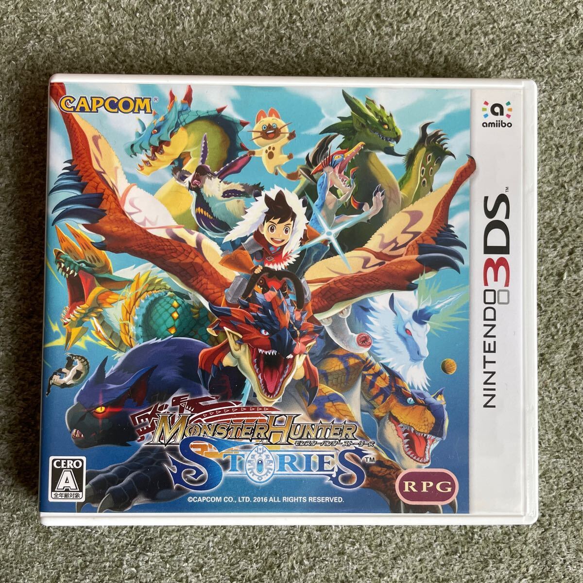 3DS ソフト ニンテンドー3DS モンスターハンター ストーリーズ カプコン ストーリー モンハン 中古 起動確認済 送料込拍卖