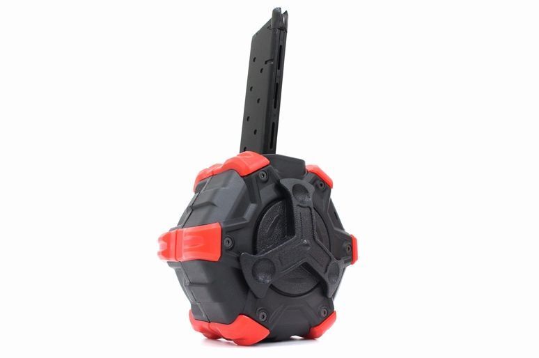 DOUBLE BELL製 M1911A1 ガスガン対応 ゼンマイ式 360連 ドラムマガジン拍卖