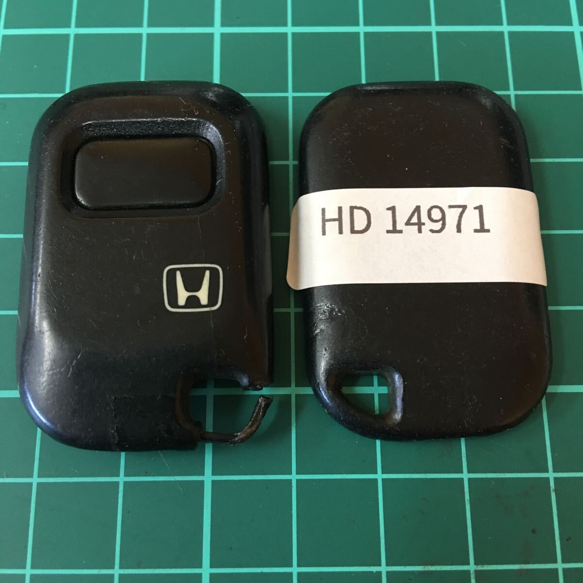 HD14971 ホンダ 純正 キーレス リモコンキー 1ボタン 1B 緑基盤 グリーン 動作未確認 バモス ライフ フィット アクティ K50489拍卖