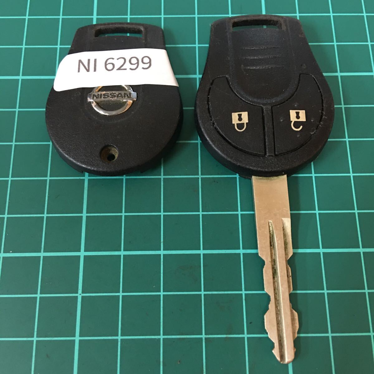 NI6299 ニッサン 日産 純正 ノート マーチ ティーダ ウィングロードNV350 キャラバン等 2ボタン スマートキー キーレス拍卖