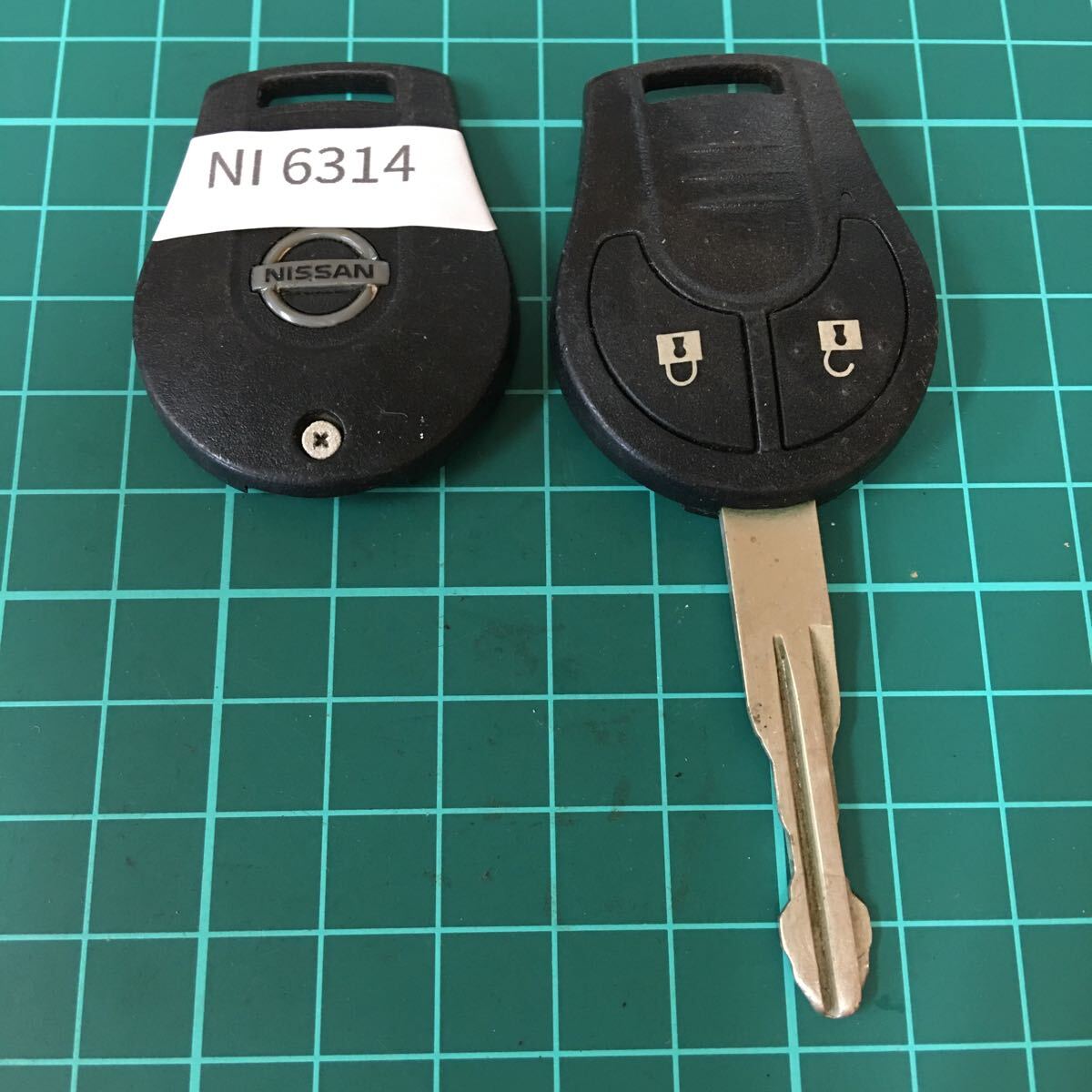 NI6314 ニッサン 日産 純正 ノート マーチ ティーダ ウィングロードNV350 キャラバン等 2ボタン スマートキー キーレス拍卖