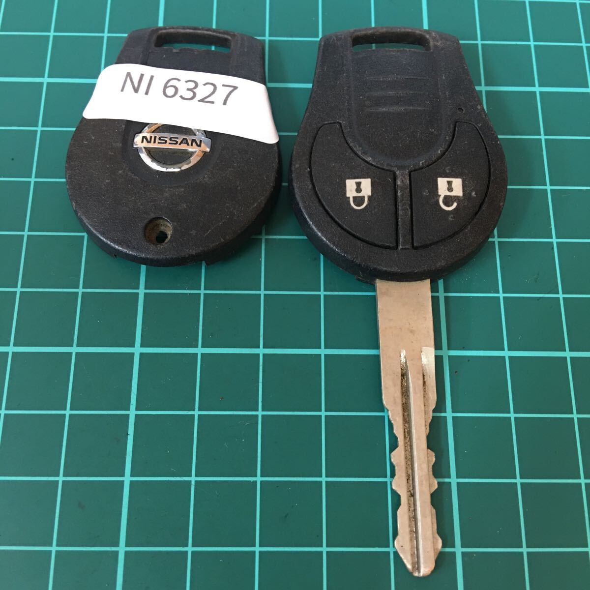 NI6327 ニッサン 日産 純正 ノート マーチ ティーダ ウィングロードNV350 キャラバン等 2ボタン スマートキー キーレス拍卖
