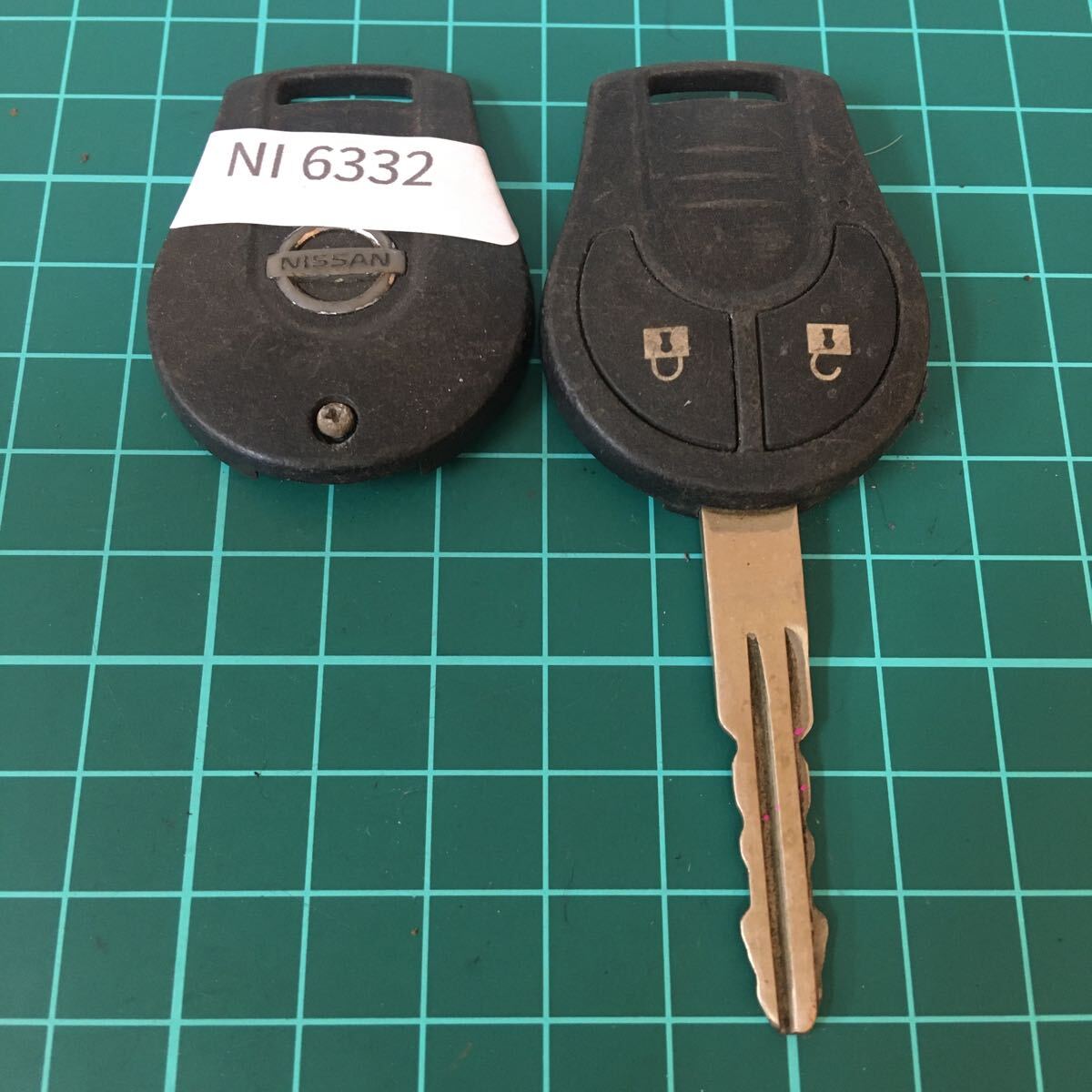 NI6332 ニッサン 日産 純正 ノート マーチ ティーダ ウィングロードNV350 キャラバン等 2ボタン スマートキー キーレス拍卖