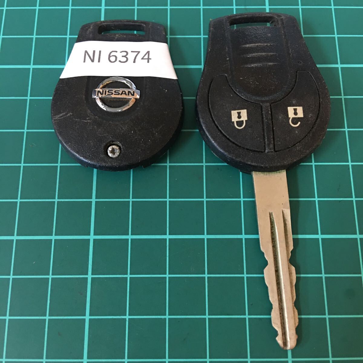 NI6374 ニッサン 日産 純正 ノート マーチ ティーダ ウィングロードNV350 キャラバン等 2ボタン スマートキー キーレス拍卖