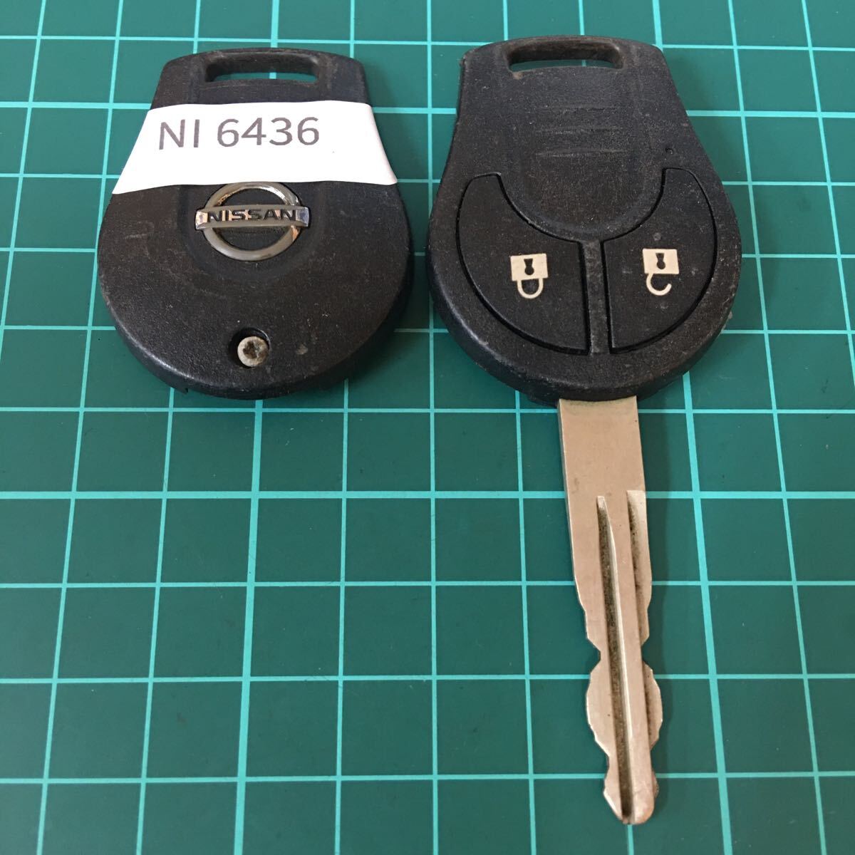 NI6436 ニッサン 日産 純正 ノート マーチ ティーダ ウィングロードNV350 キャラバン等 2ボタン スマートキー キーレス拍卖