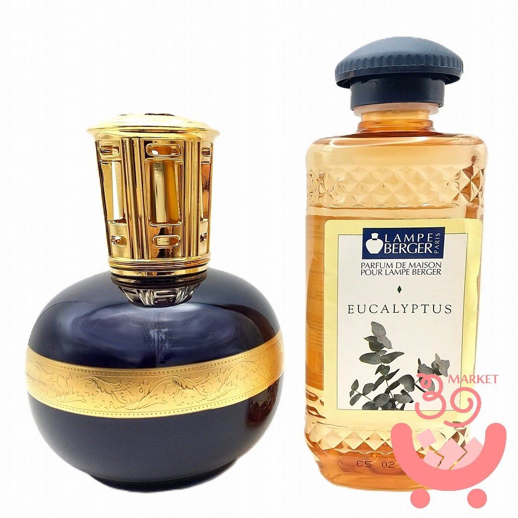 ユーカリオイル付 ランプベルジェ ランプ アルトリア リモージュ 陶器 アロマランプ 新品 DCHL バーナー付 クラシックブルー拍卖