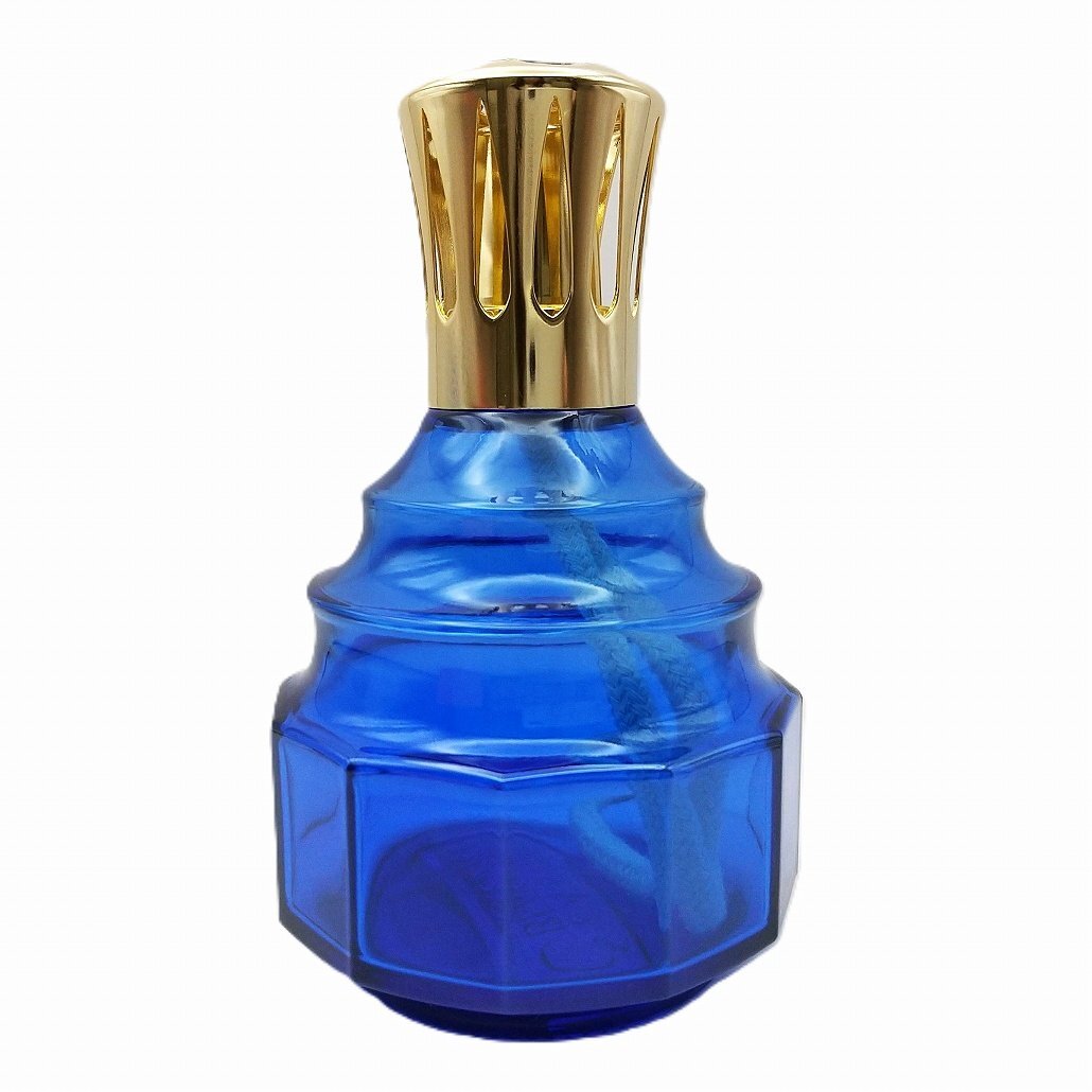 ランプベルジェ ランプ ベル ブルー バーナー芯付 青 アロマランプ DCHL 良品 USED 拍卖