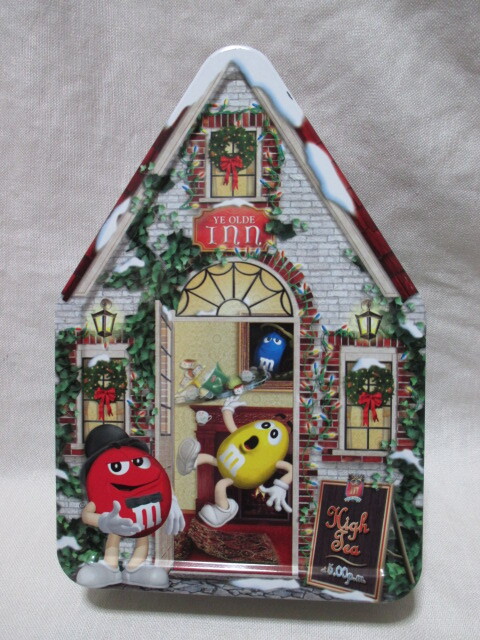 即決★M&M'S m&m's エムアンドエムズ チョコレート キャラクター 缶ボックス 小物入れ/クリスマス拍卖