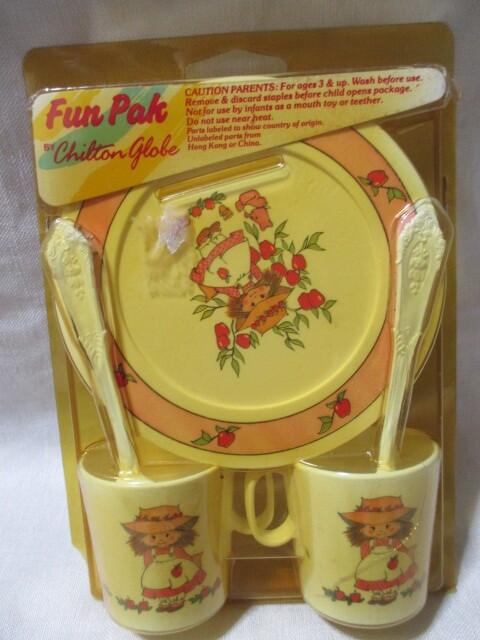 即決★USA ビンテージ Chilton Globe パーティーセット ままごとセット 食器/女の子・未使用品 ②拍卖